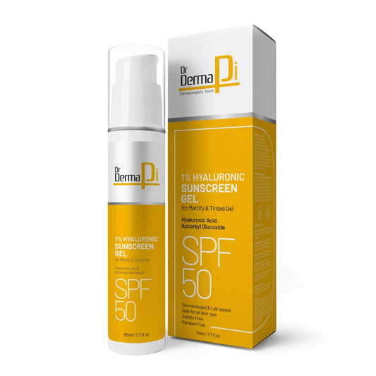 1% Hyaluronic SunScreen Gel For Mattify & Tinted Sunscreen Gel – 50ml