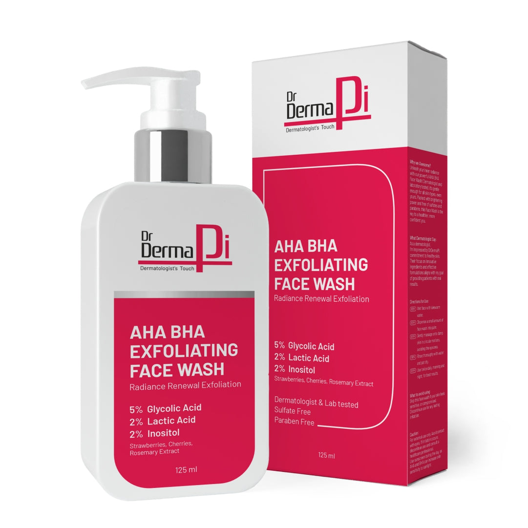 AHA BHA Face Wash – Glow & Pore Cleanser -125ml – Drdermapi skin care ...