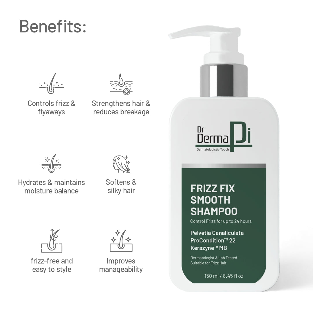 Anti Frizz Shampoo, Frizz Control Upto 24 Hours,Dry & Frizzy Hair, Smooth, Shiny & Frizz Free Hair For Unisex-150ml