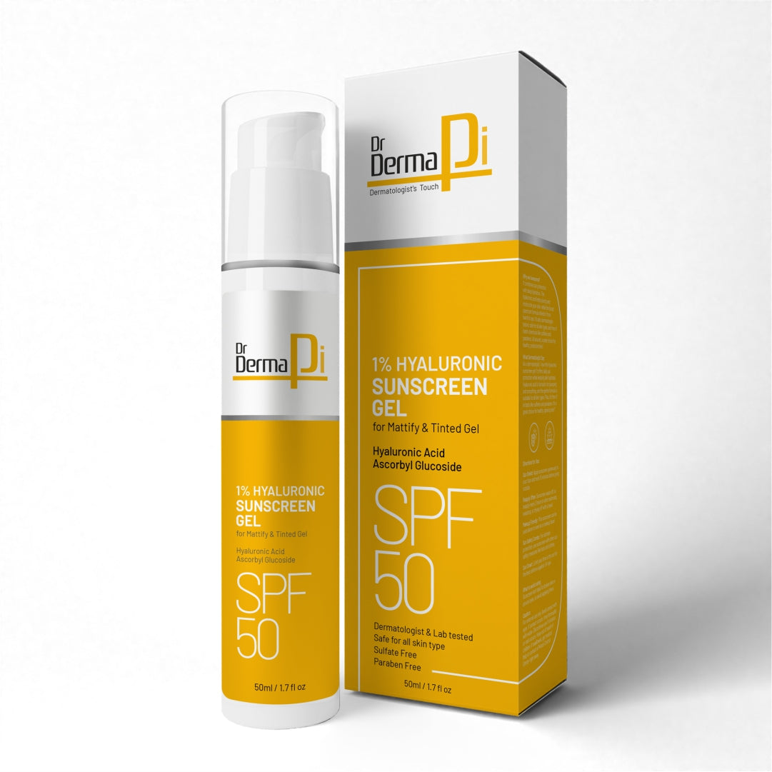 1% Hyaluronic SunScreen Gel For Mattify & Tinted Sunscreen Gel – 50ml