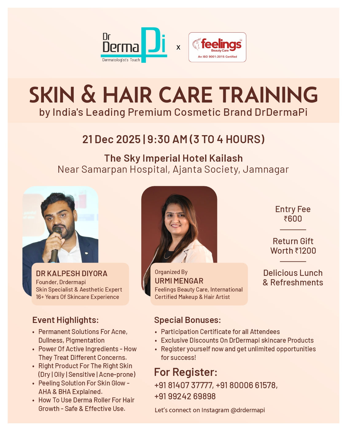SKIN & HAIR  CARE TRAINING SEMINAR